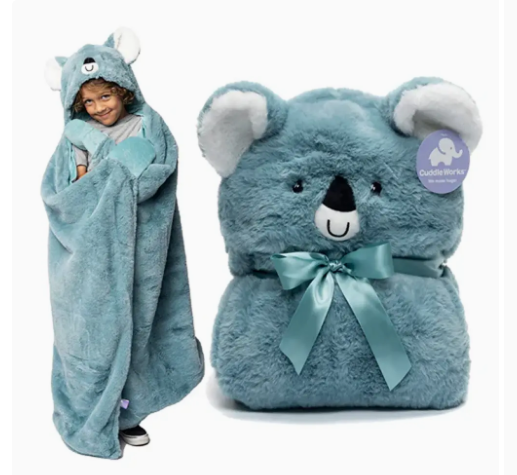 Weighted Koala Hoodie Blanket
